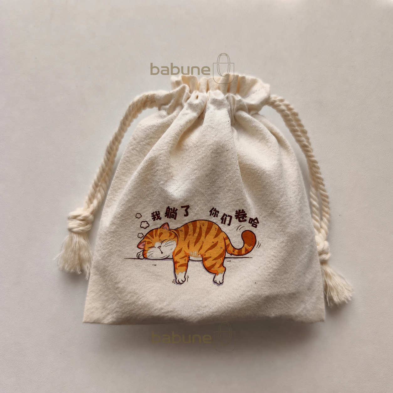 بگ همراه طرح گربه خوابالو